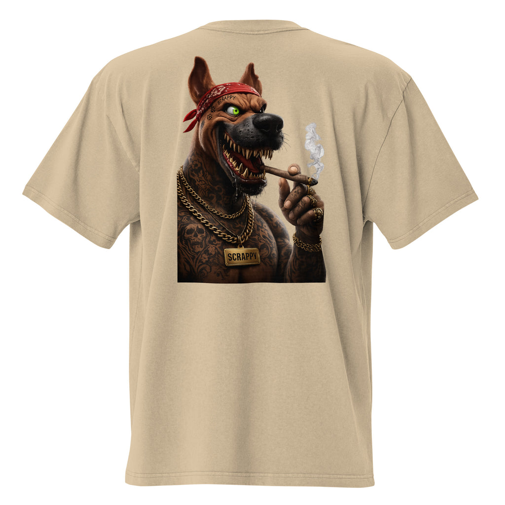 Scrappy Oversized Faded Tee