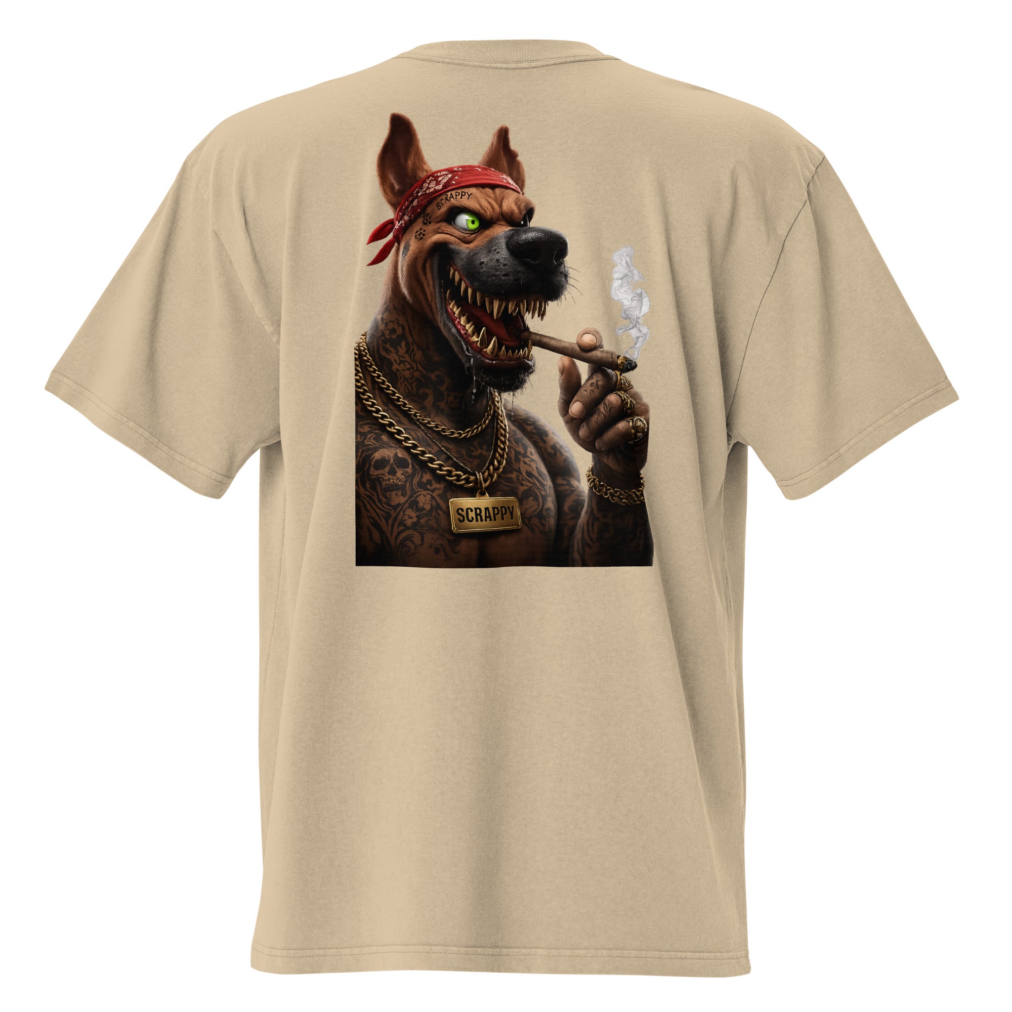Scrappy Oversized Faded Tee