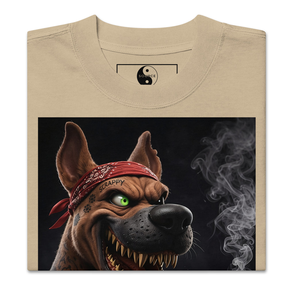 Scrappy Oversized Faded Tee