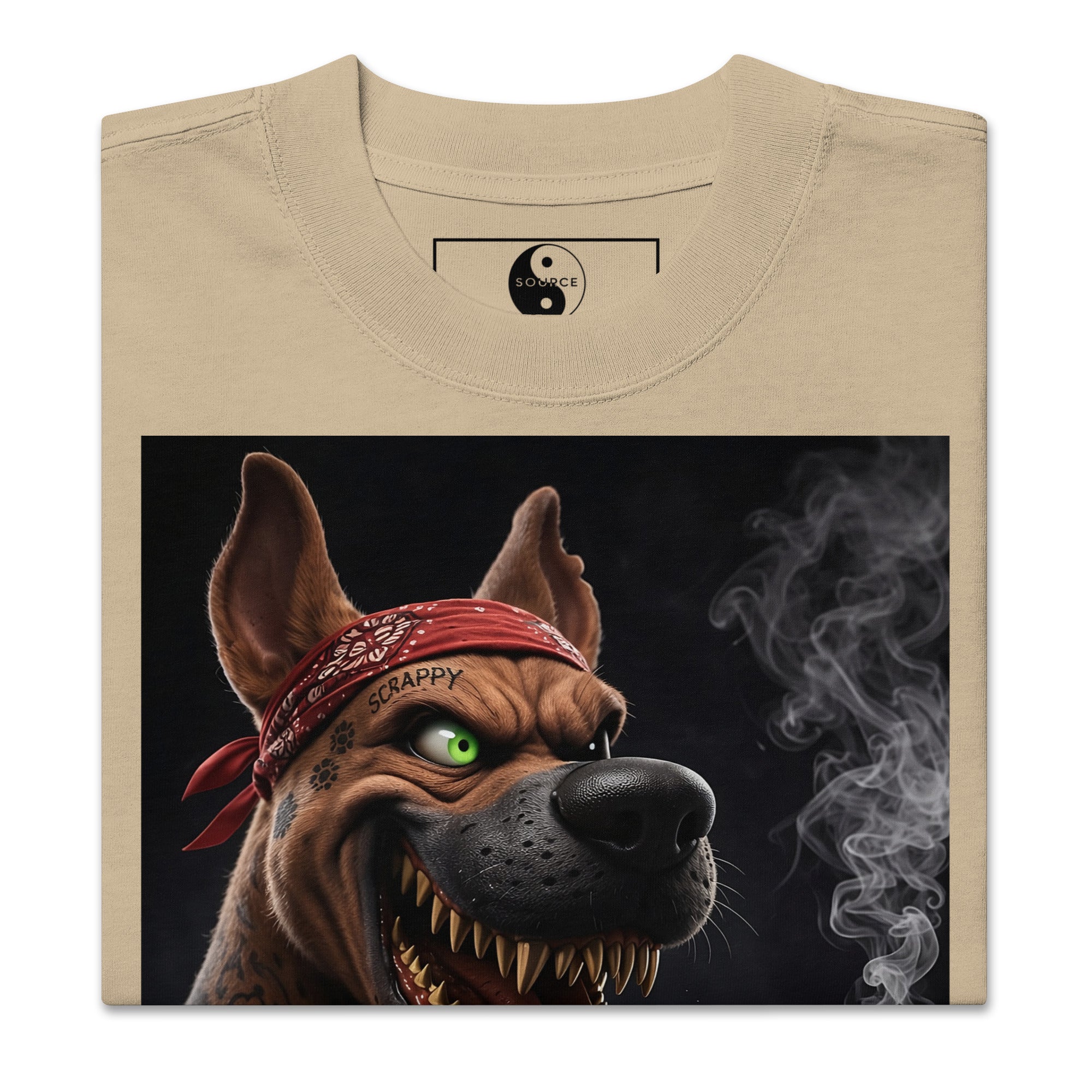 Scrappy Oversized Faded Tee